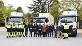 Presentación de los nuevaos camiones para la recogida de residuos