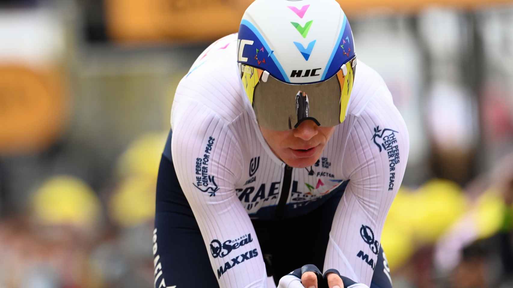 Chris Froome durante la contrarreloj del Tour de Francia 2021