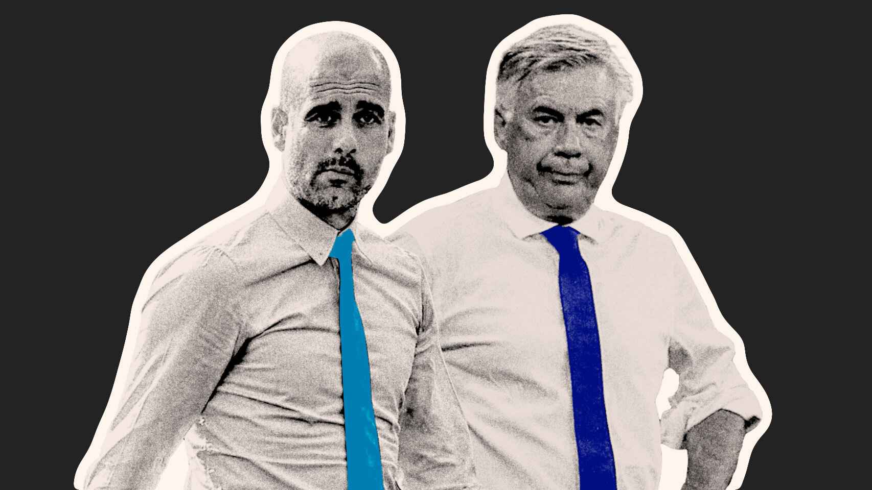 Pep Guardiola y Carlo Ancelotti