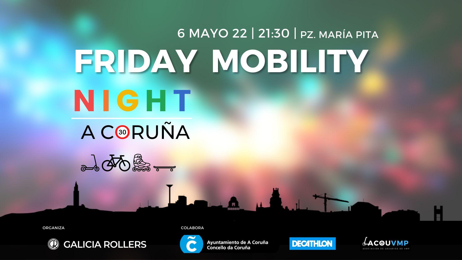 Cartel de la Friday Mobility Night de este viernes (Cedida).