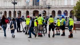 Imagen de archivo de una Friday Mobility NIght en A Coruña durante la Semana Europea de la Movilidad.