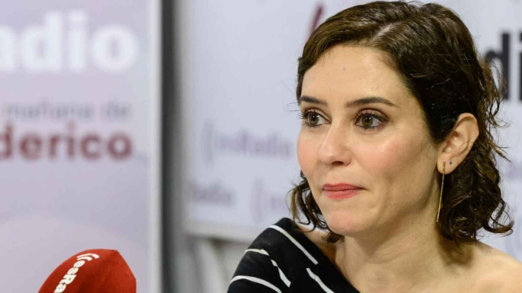 Isabel Díaz Ayuso este miércoles en una entrevista en esRadio.
