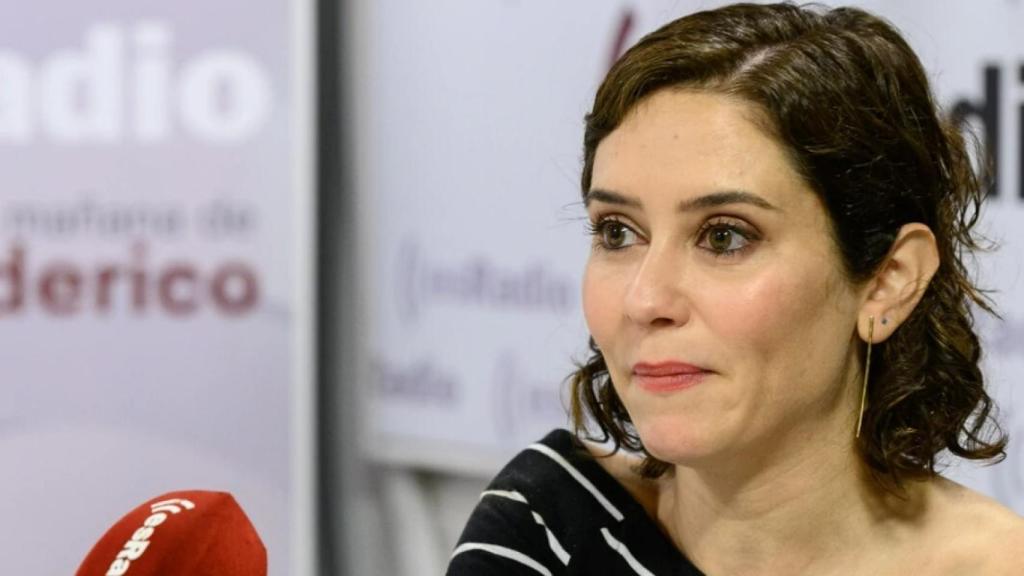 Isabel Díaz Ayuso este miércoles en una entrevista en esRadio.