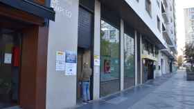 Desempleados a las puertas del Ecyl en Valladolid