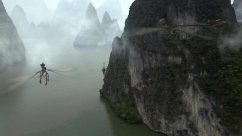 Para el rodaje del 'Episodio III: La venganza de los Sith', se recreó el paisaje de Guilín, China.