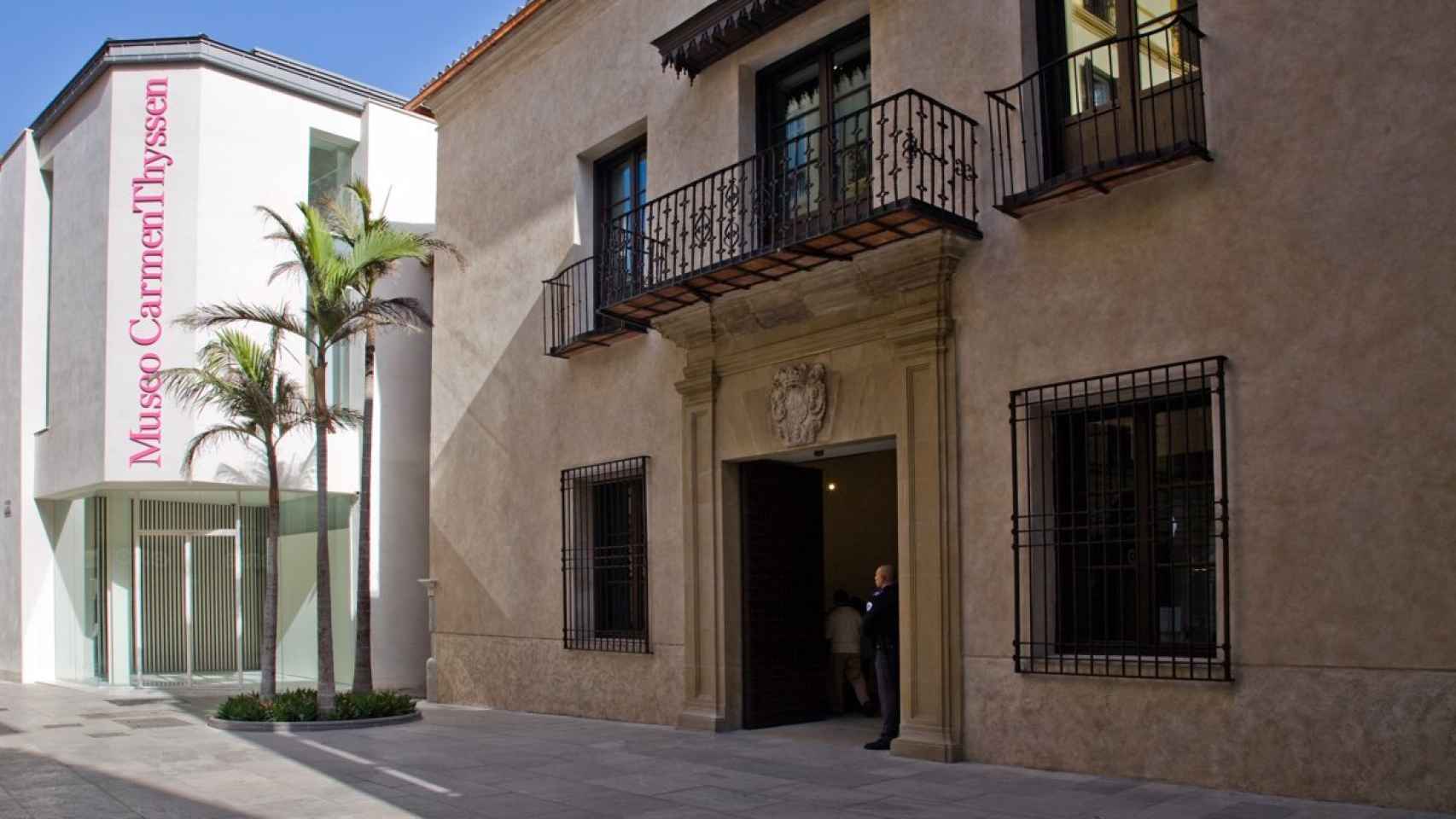 Entrada principal al Museo Thyssen Málaga.