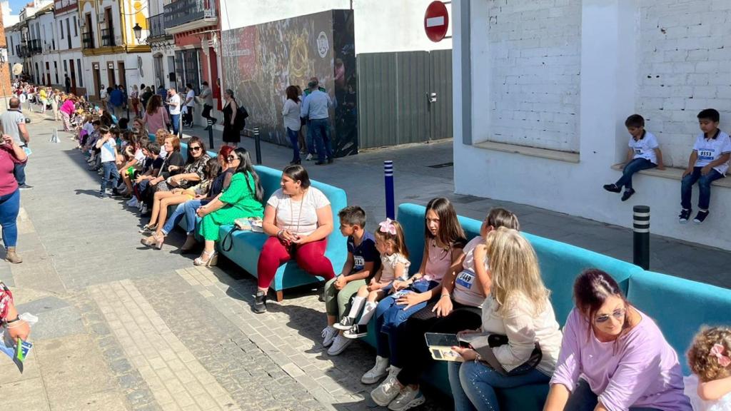 Una imagen de la sentada solidaria.