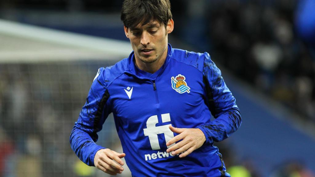 David Silva, en un partido de la Real Sociedad de la temporada 2021/2022