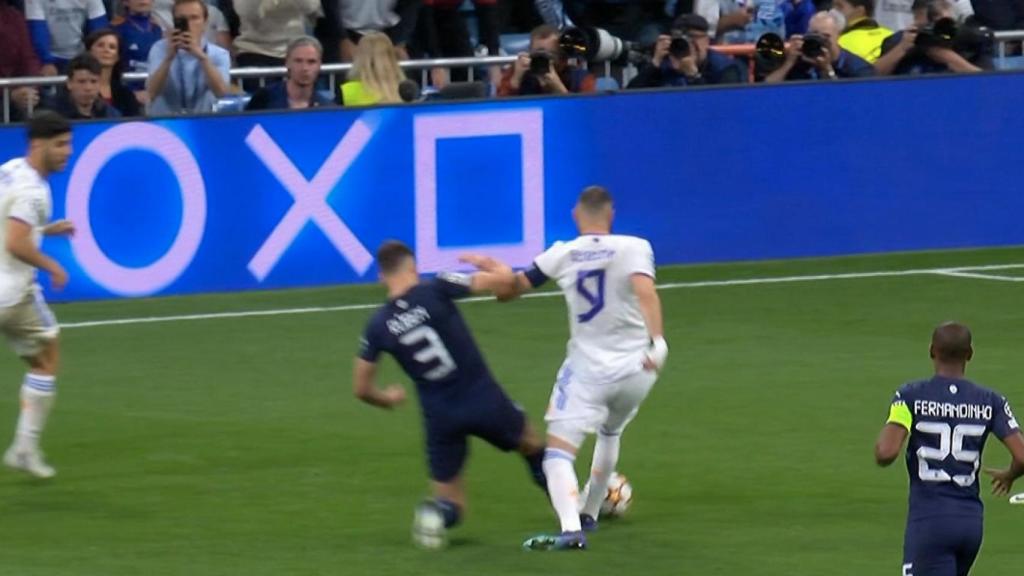 Penalti sobre Karim Benzema