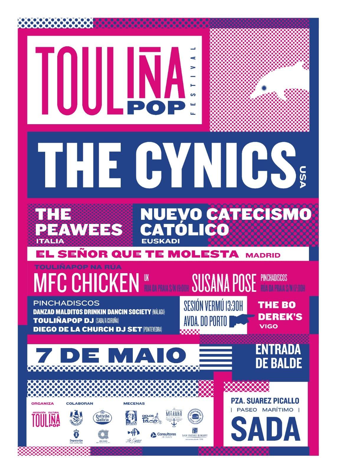 El cartel del Touliña POP (Concello de Sada).