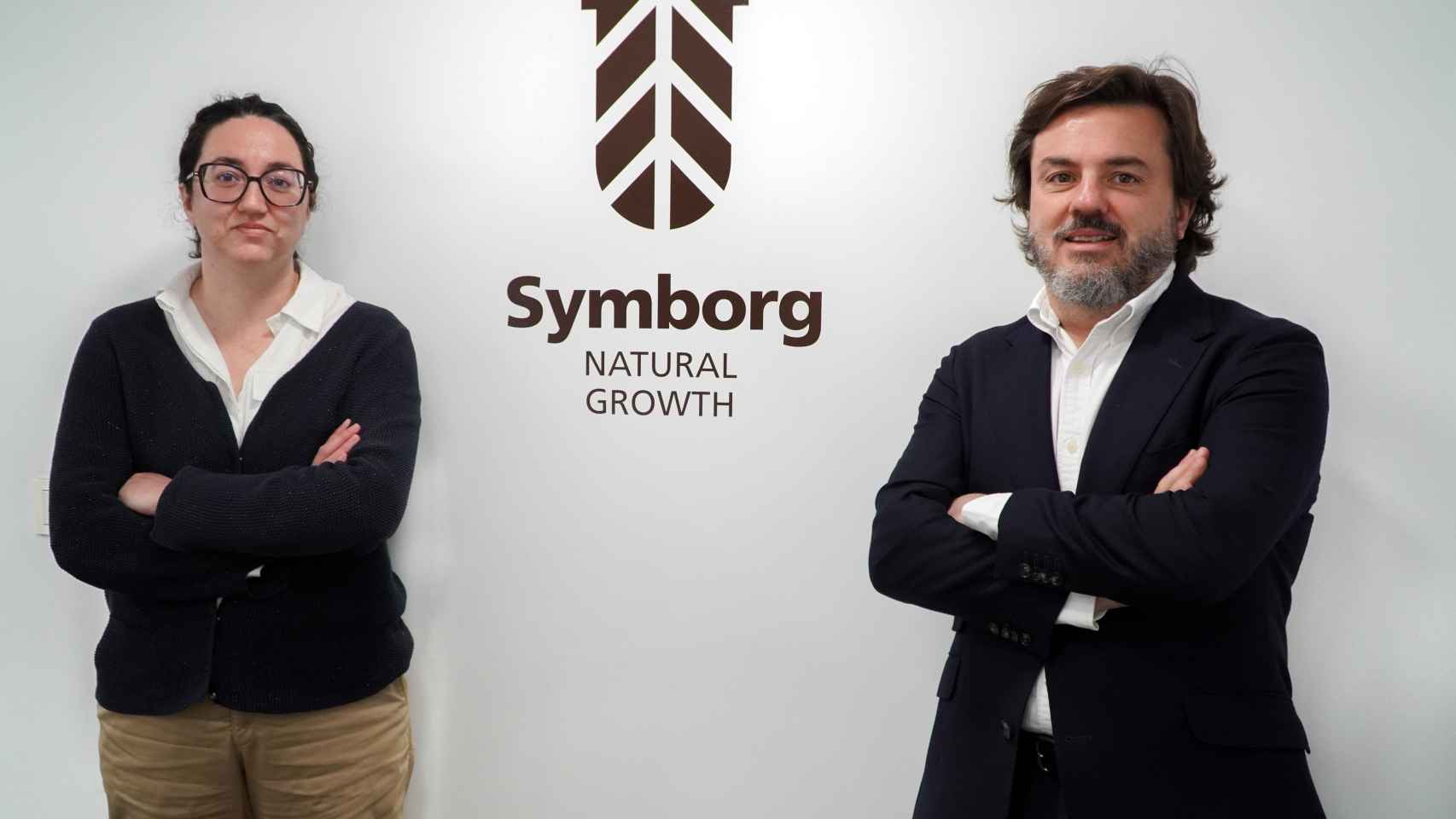 Berenice Güerri, CEO de Glen Biotech, y Jesús Juárez, CEO de Symborg.