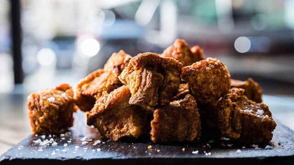 Los torreznos del Bar Restaurante Ponzano.