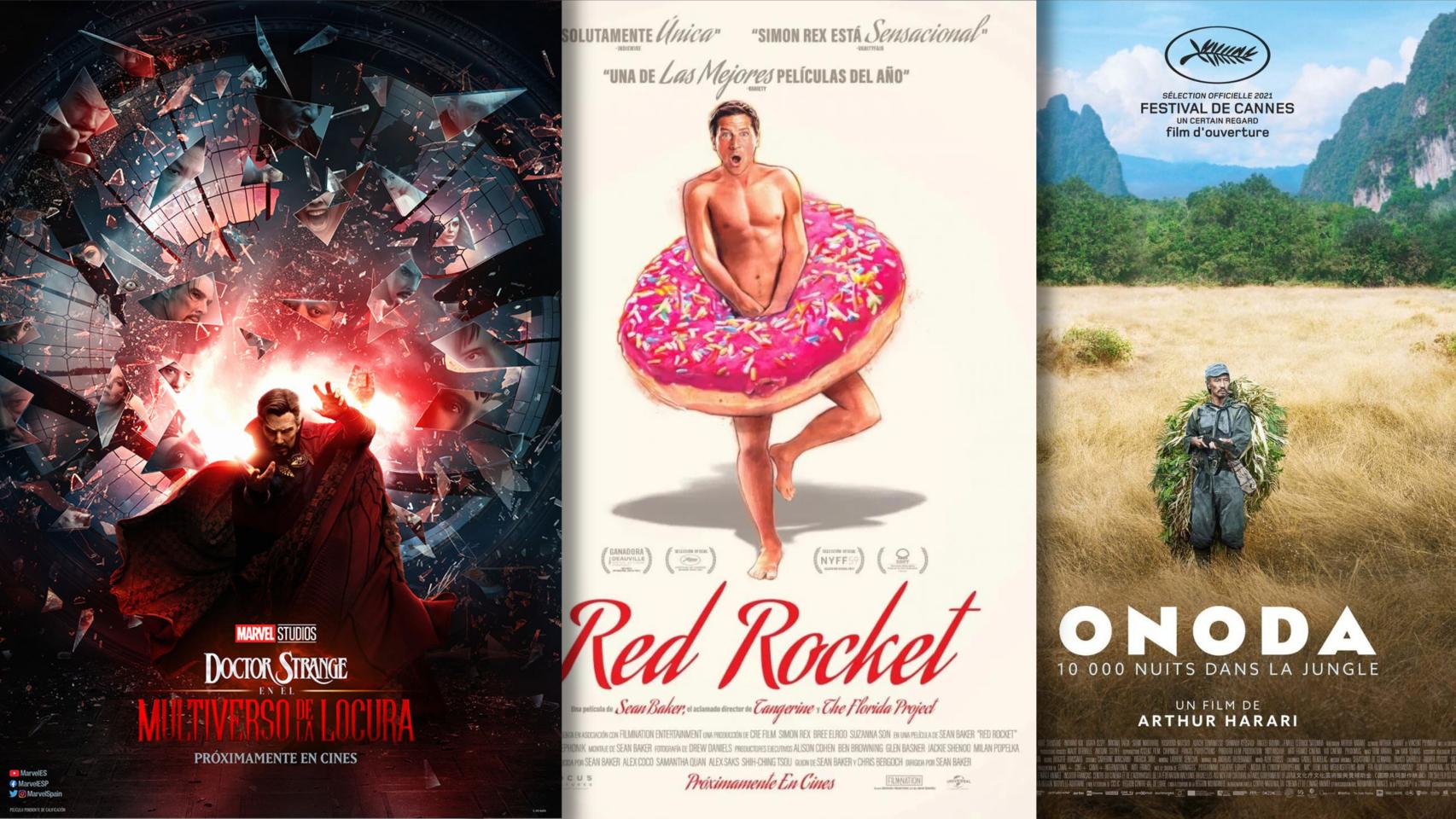 'Doctor Strange en el multiverso de la locura' y 'Red Rocket' son los estrenos destacados en cines el 6 de mayo.