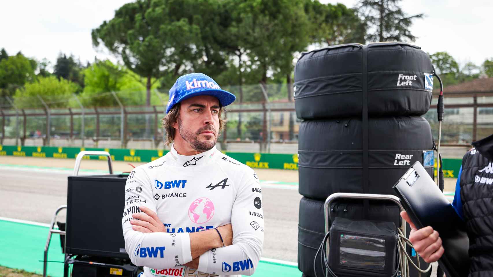 Fernando Alonso en el Gran Premio de la Emilia Romaña de Imola