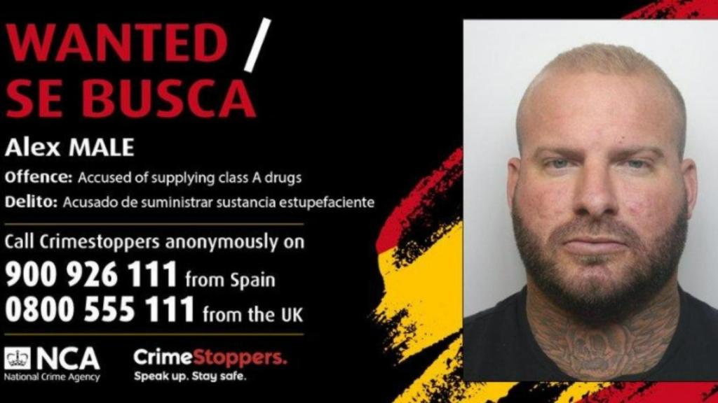 Cartel de búsqueda de Alex Mule.