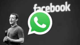 Logo de WhatsApp en un fotomontaje con Mark Zuckerberg, CEO de Facebook.