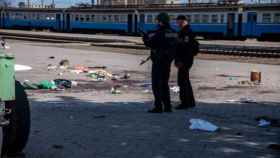 Un ataque con misil en la estación de Kramatorsk.