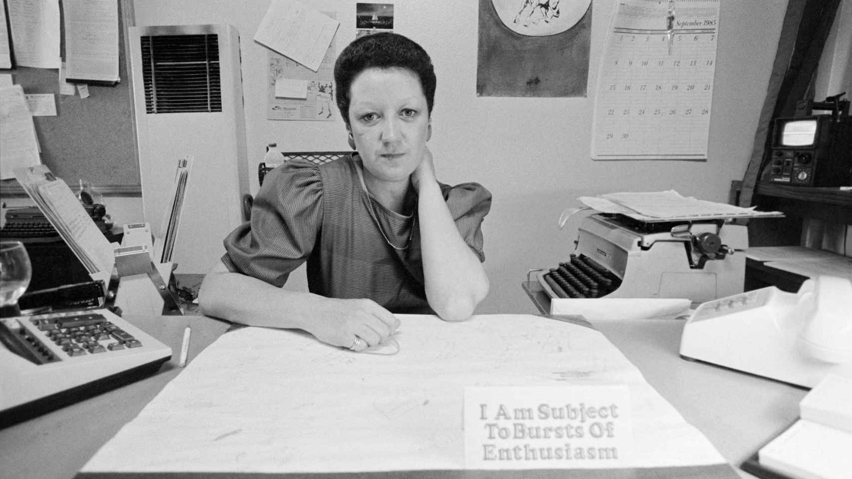 McCorvey en su oficina de Texas en 1985.
