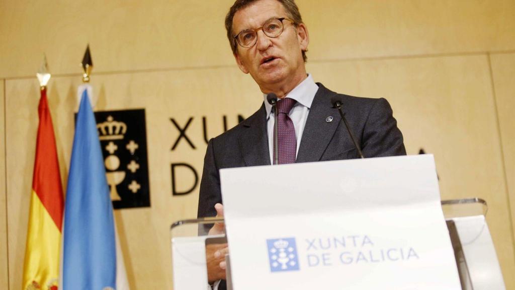 El presidente del PP, Alberto Núñez Feijóo, cuando aún era presidente de Galicia.