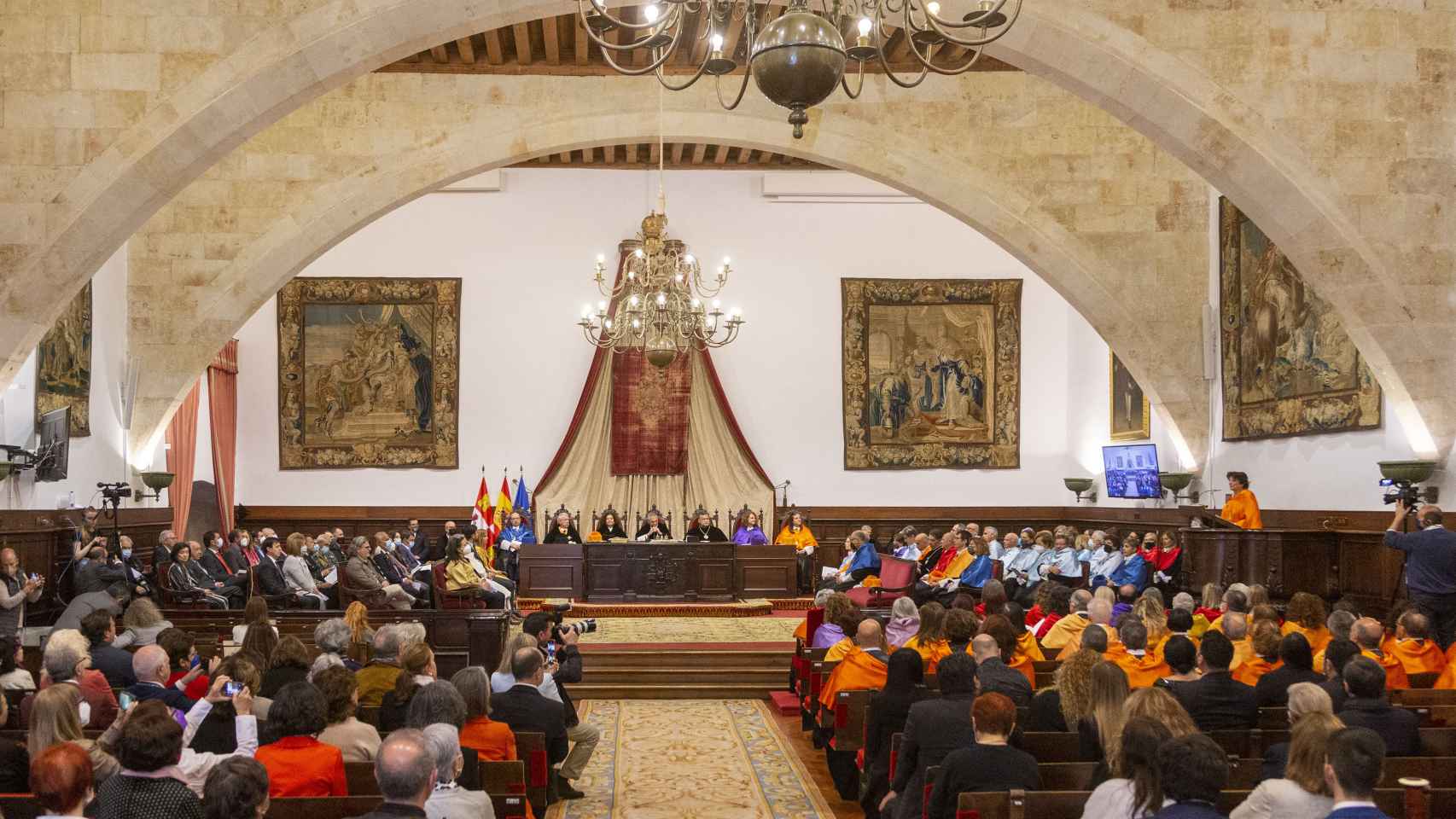 Acto celebrado en el Paraninfo del Edificio Histórico de la Universidad de Salamanca