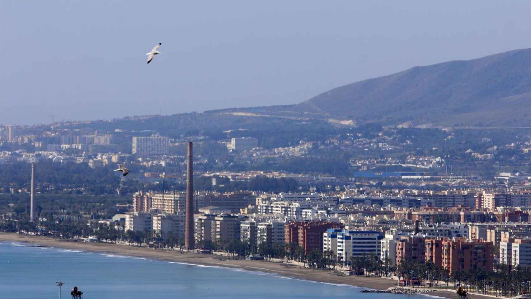 Vista del litoral oeste de Málaga.