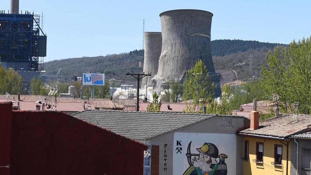 Central térmica de La Robla, León, antes de la explosión.