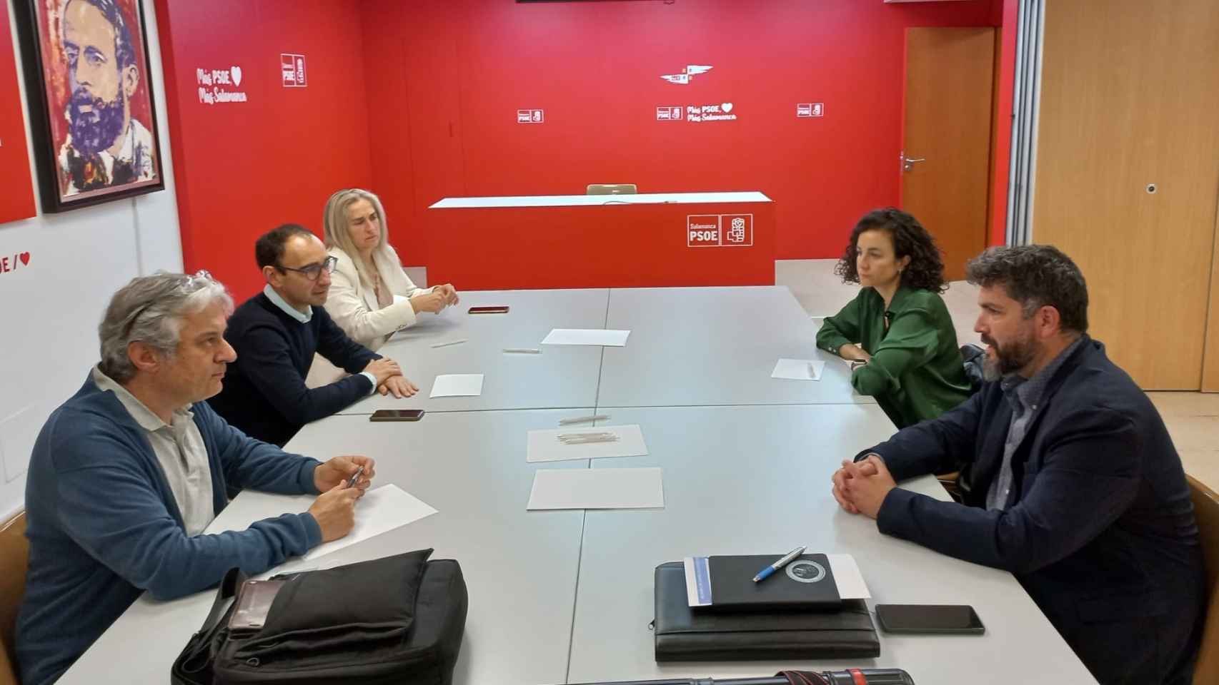 Reunión del PSOE de Salamanca con farmacéuticos