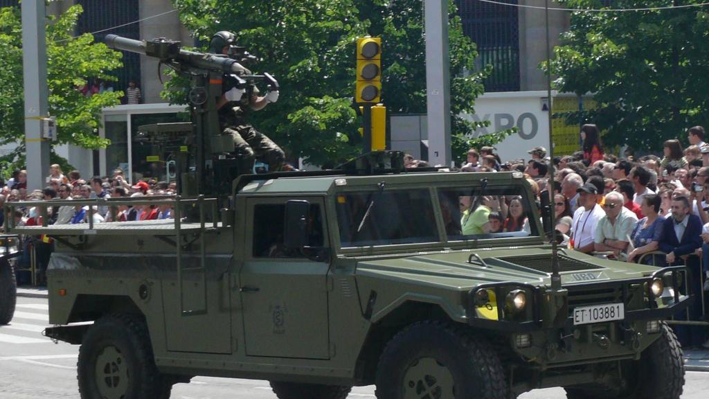 URO Vamtac con misil Mistral del Ejército de Tierra de España