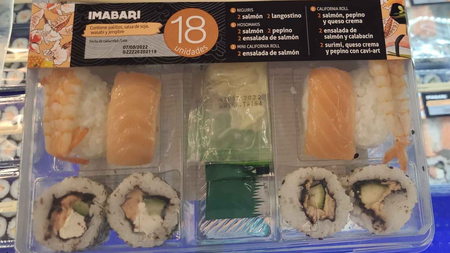 Sushi Imabari de Lidl