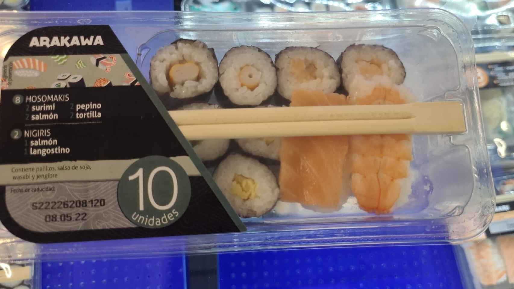 Sushi Arawaka de Lidl