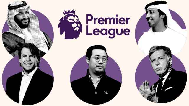 Mohammed bin Salman (Newcastle), Mansour Bin Zayed Al-Nahyan (Manchester City), Todd Boehly (Chelsea), Aiyawatt Srivaddhanaprabha (Leicester) y Stan Kroenke (Arsenal)