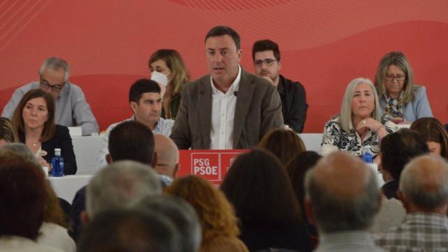 El secretario xeral del PSdeG, Valentín González Formoso, interviene por primera vez como líder del partido ante el Comité Nacional.