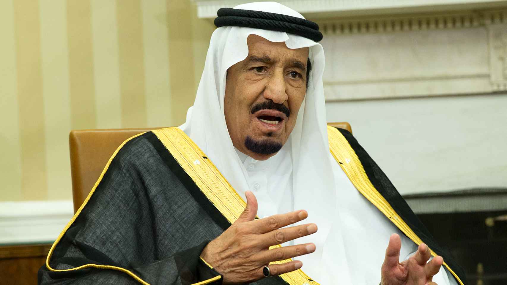 El rey Salman de Arabia Saudí, en una imagen de 2015 tomada en el despacho oval de la Casa Blanca.