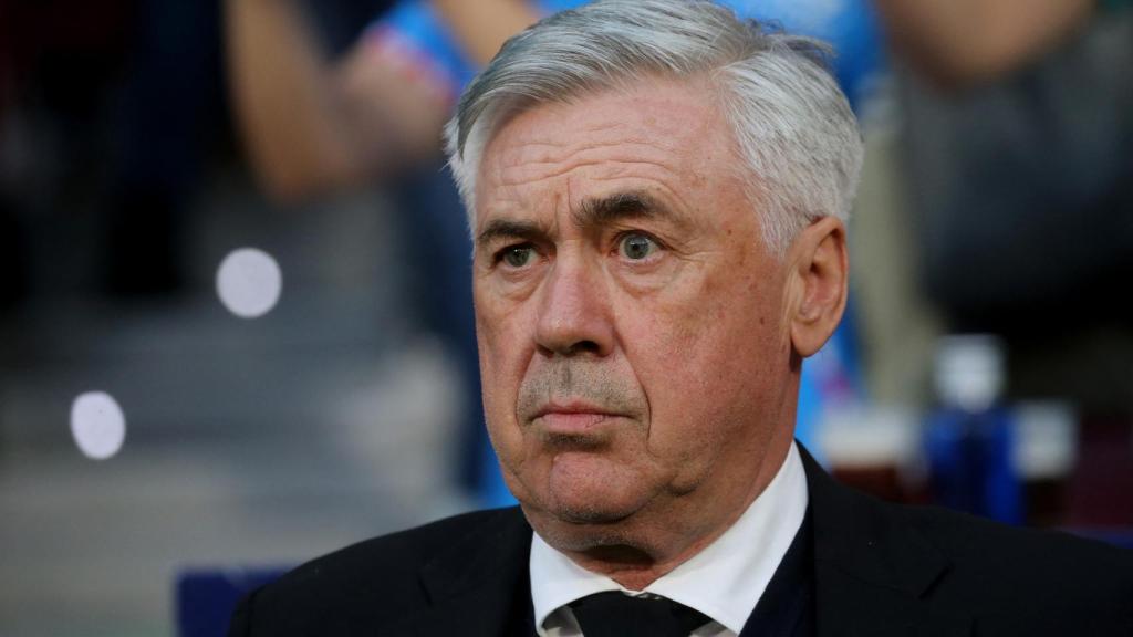 Carlo Ancelotti, durante el derbi.