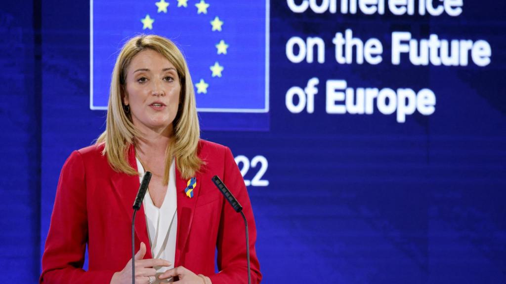 La presidenta del Parlamento Europeo, Roberta Metsola.