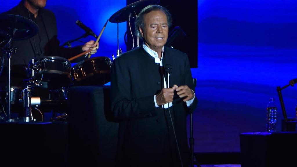 Julio Iglesias en un concierto en Mónaco en 2017.