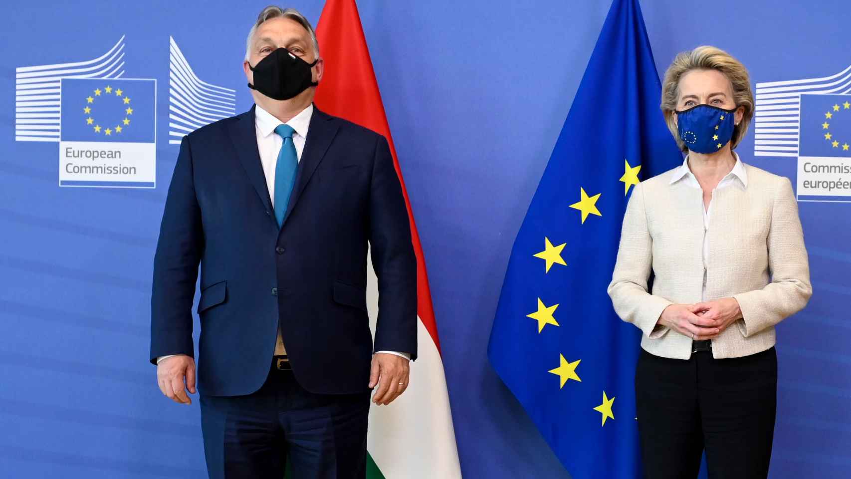 Viktor Orbán y Ursula von der Leyen, durante una reunión en Bruselas