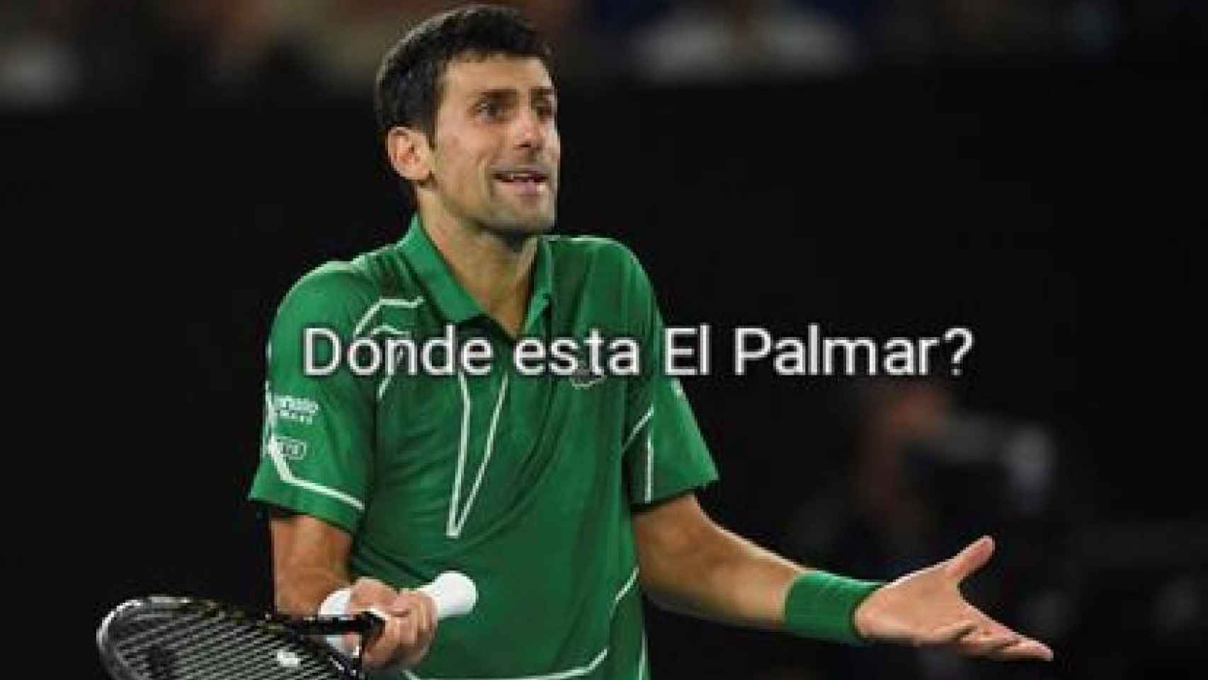 Imagen de uno de los memes que se viralizó, este sábado, cuando Carlos Alcaraz se impuso a Novak Djokovic en las semifinales del Masters 1000 de Madrid.