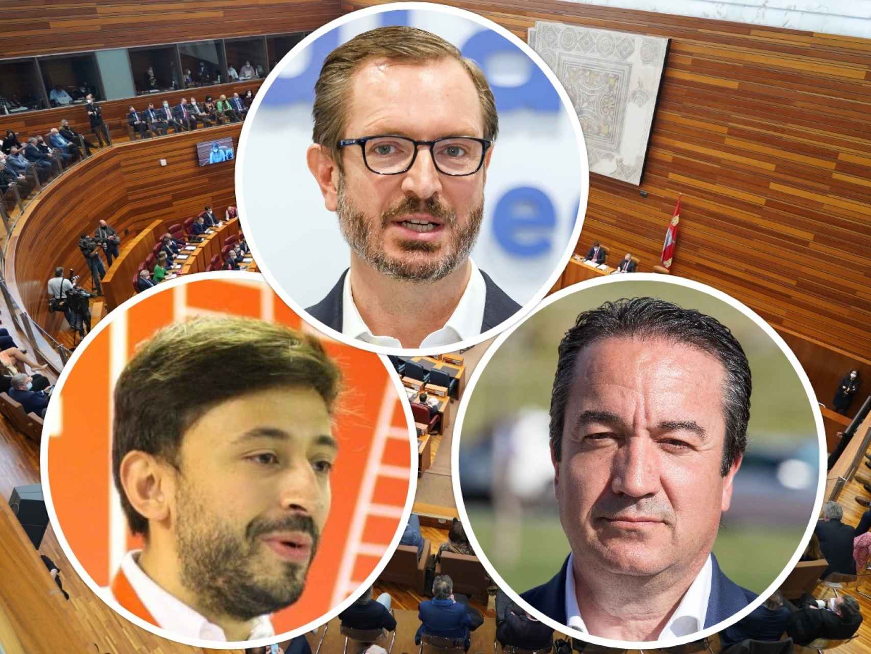 Los senadores por designación autonómica Javier Maroto, Francisco Díaz y Vidal Galicia.