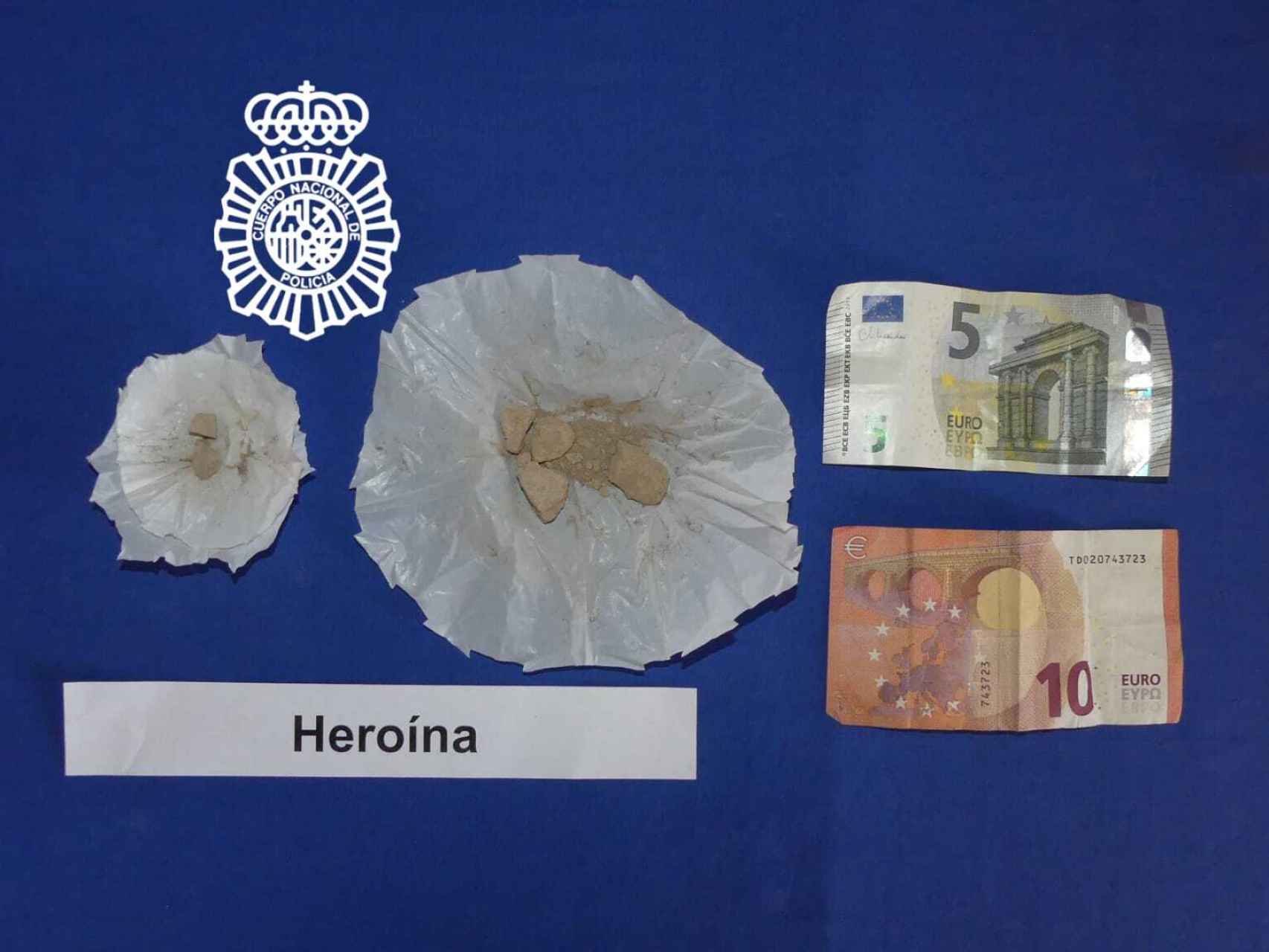 Detenidos dos hombres en Salamanca con más de 70 dosis de heroína