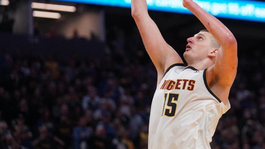 Nikola Jokic, durante un partido con los Denver Nuggets.