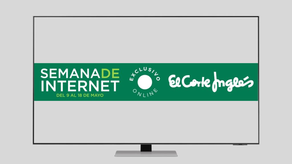 Semana de Internet de El Corte Inglés, promoción en un fotomontaje.