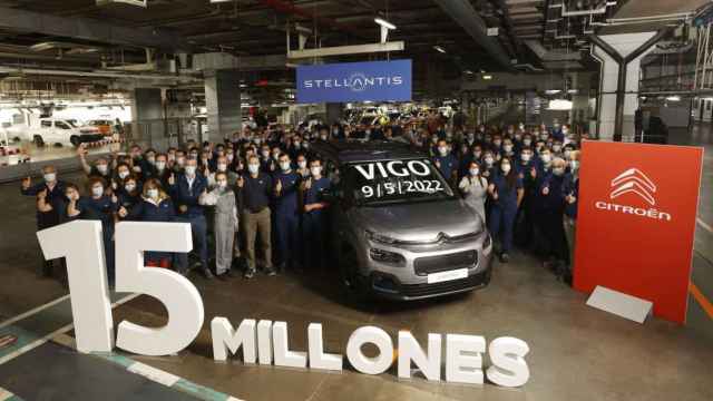 Celebración de la fabricación del vehículo 15 millones en Stellantis Vigo.