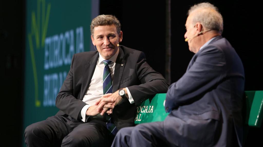 Víctor Manuel Martín, director general de Eurocaja Rural, durante su intervención.