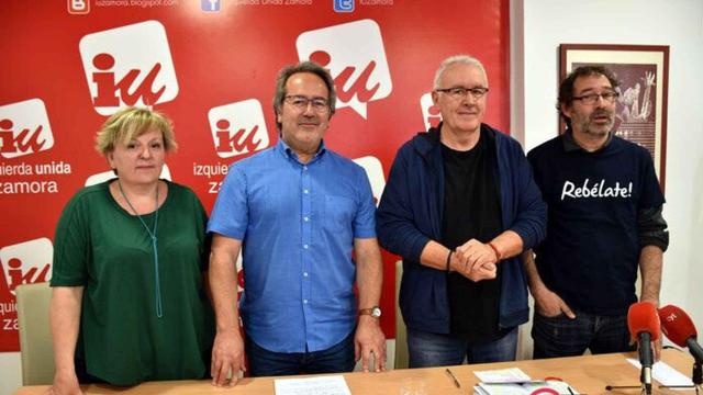 Ana Belén González, Francisco Guarido, Cayo Lara y Miguel Ángel Viñas