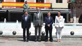 El rey Felipe VI en la Plaza Mayor de Ciudad Real. Foto: Ayuntamiento de Ciudad Real.