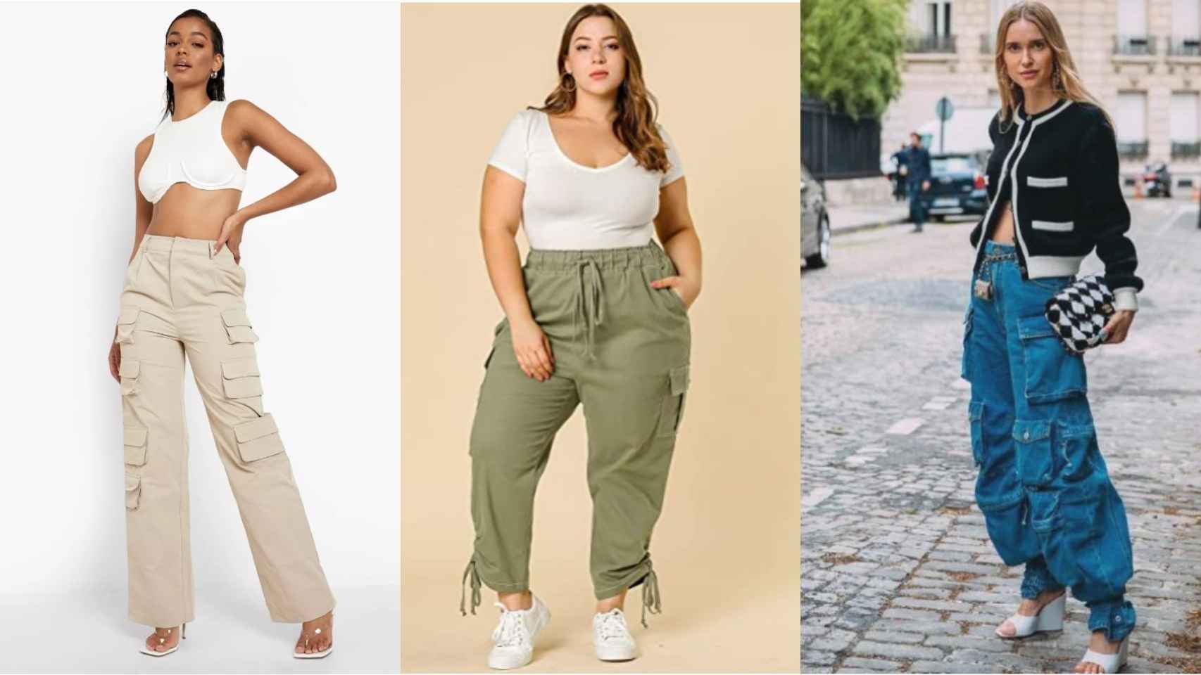 Pantalones Cargo Verdes para Mujer