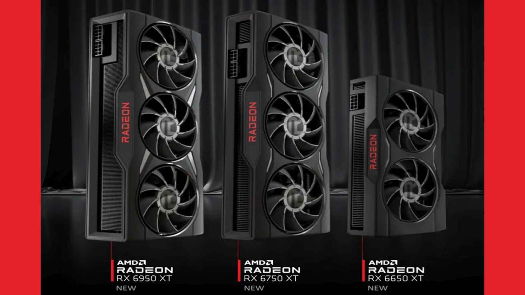 Nuevas GPUs de AMD, las 6950 XT, 6750 XT y 6650 XT.