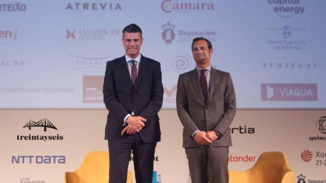 Marcos Piñeiro Sanromán, socio de EY Abogados en Galicia, y Hermano Rodrigues, de EY-Parthenon Portugal.