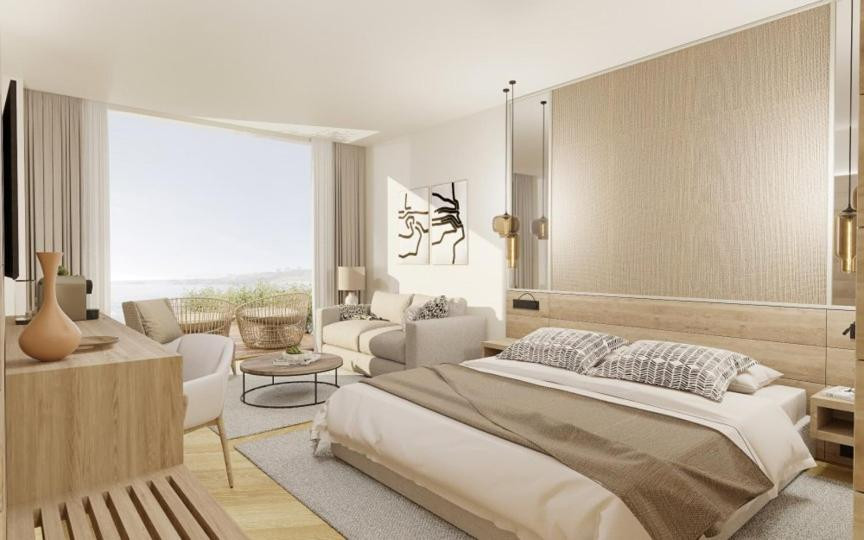 Imagen de una de las futuras habitaciones del Hotel Attica21 en Vigo. Foto: Booking.com